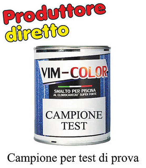 Immagine di SMALTO PER PISCINE AL CLOROCAUCCIU' VIM COLOR, KG 1